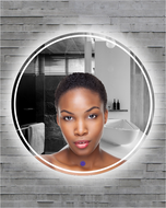 Round bathroom mirror